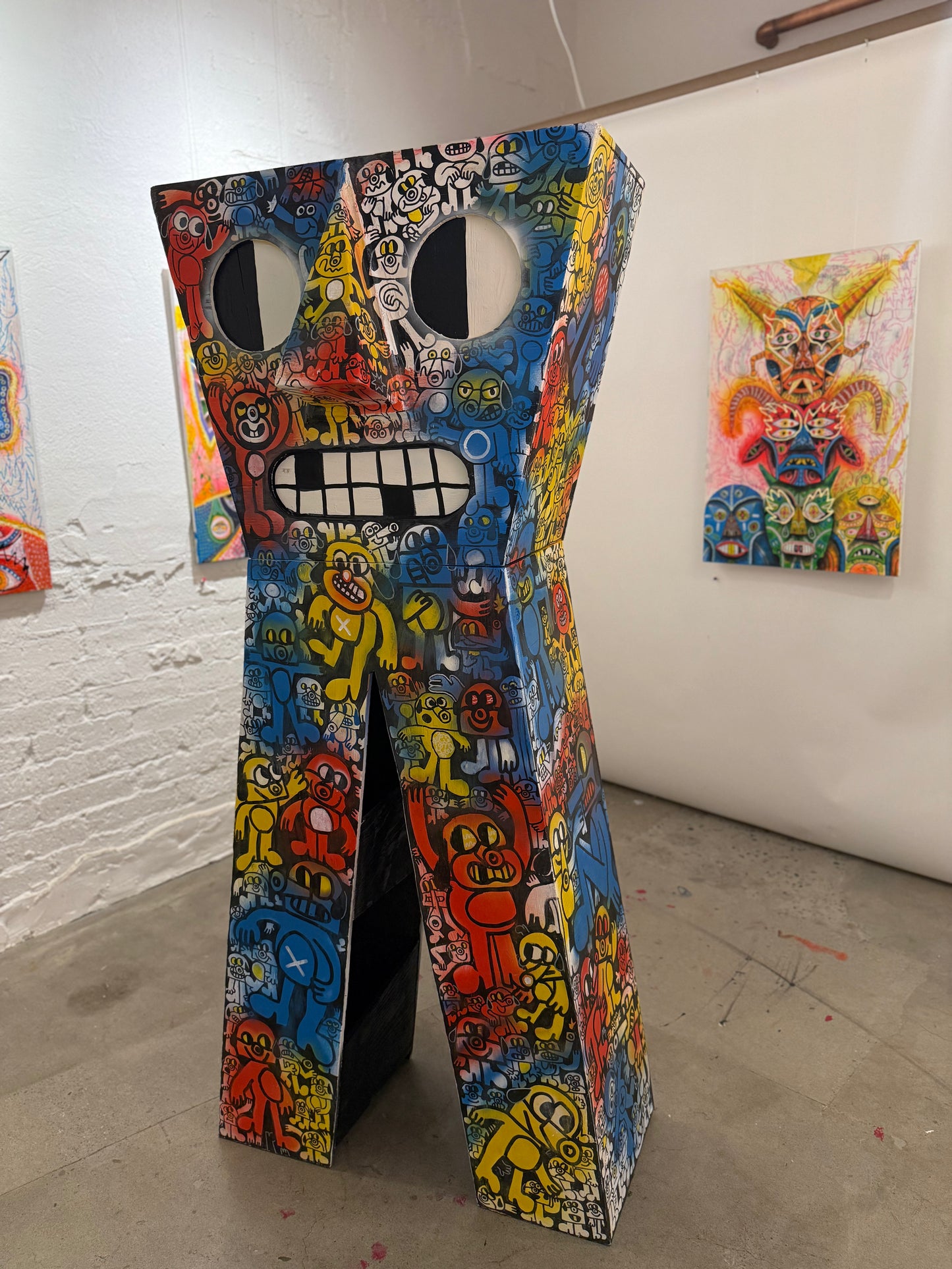 Mr Walton - wood sculpture