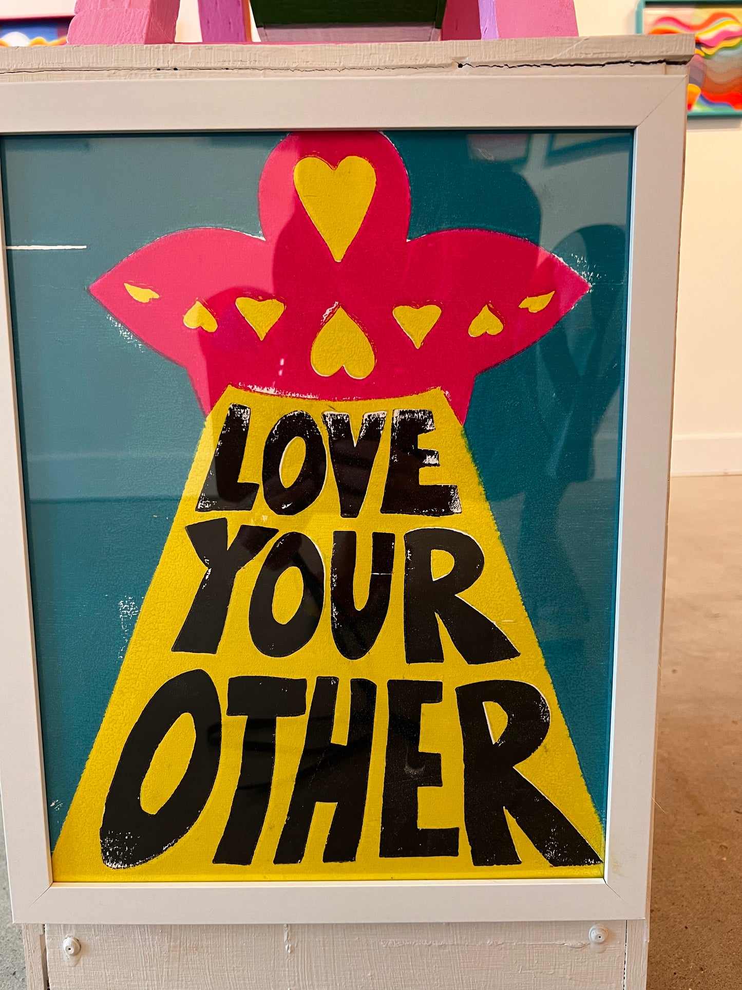 LOVE ALL WAYS BLOCK PRINTS - framed (30)