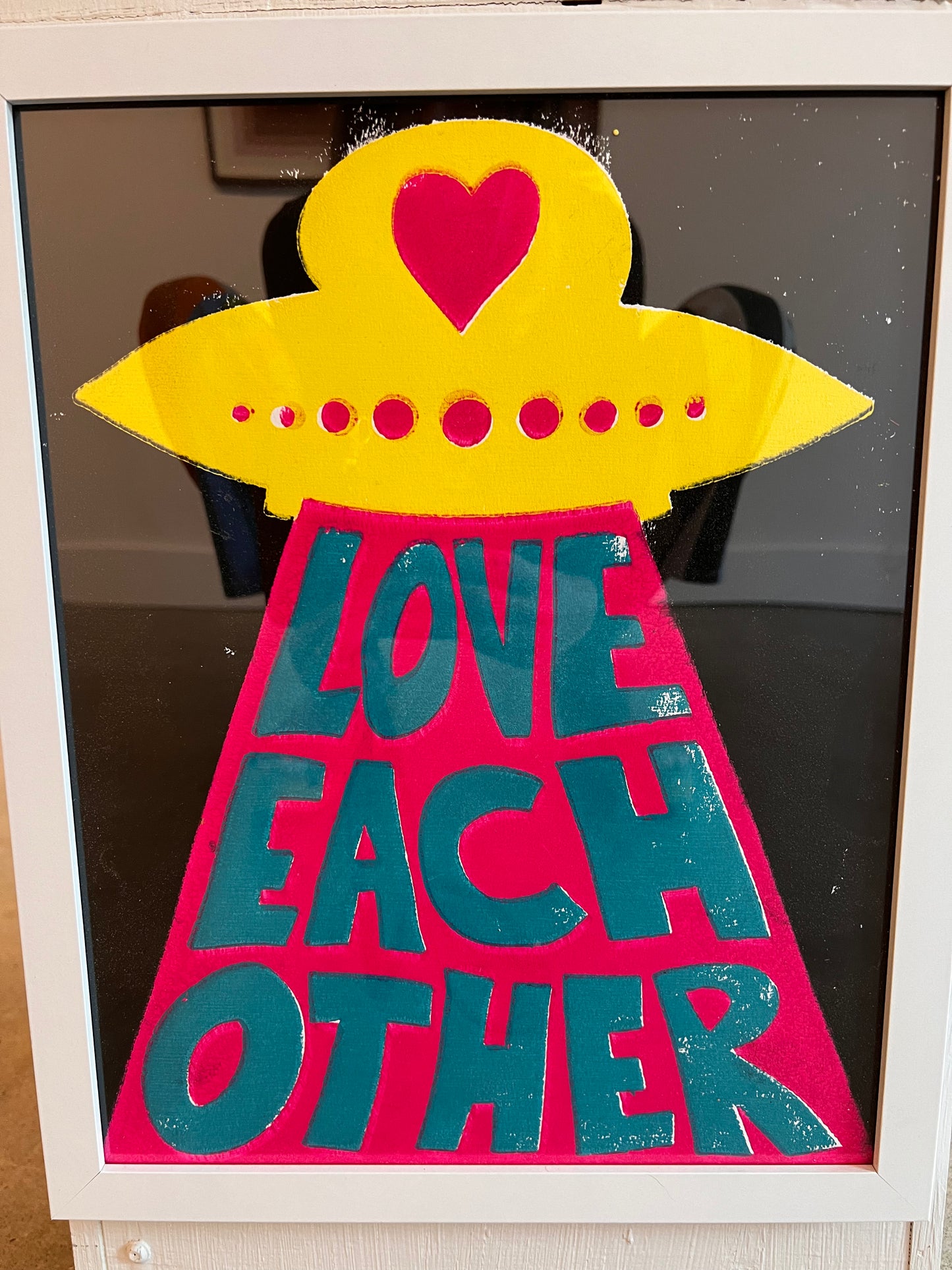 LOVE ALL WAYS BLOCK PRINTS - framed (30)