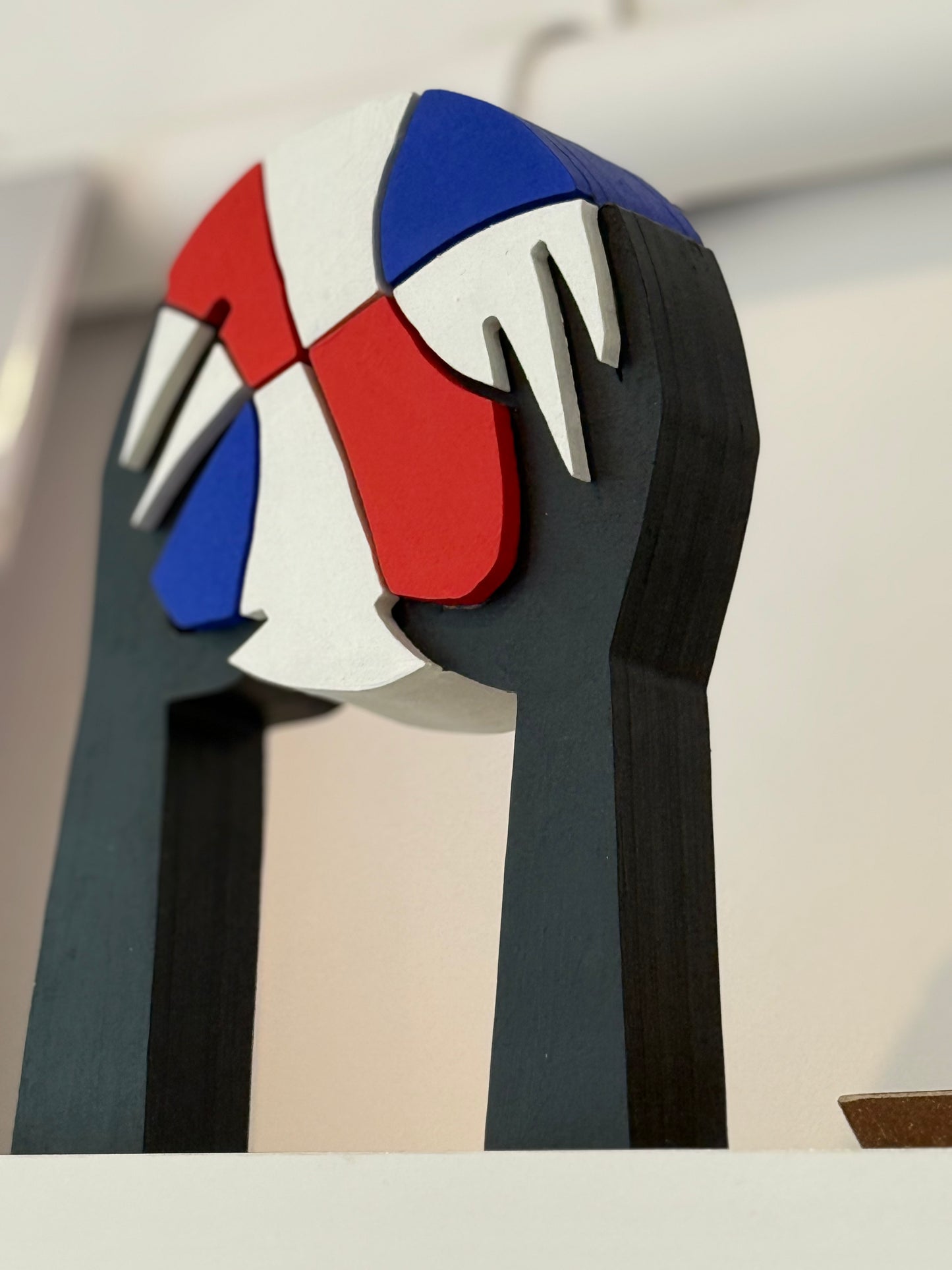 Wooden Basketball Sculpture