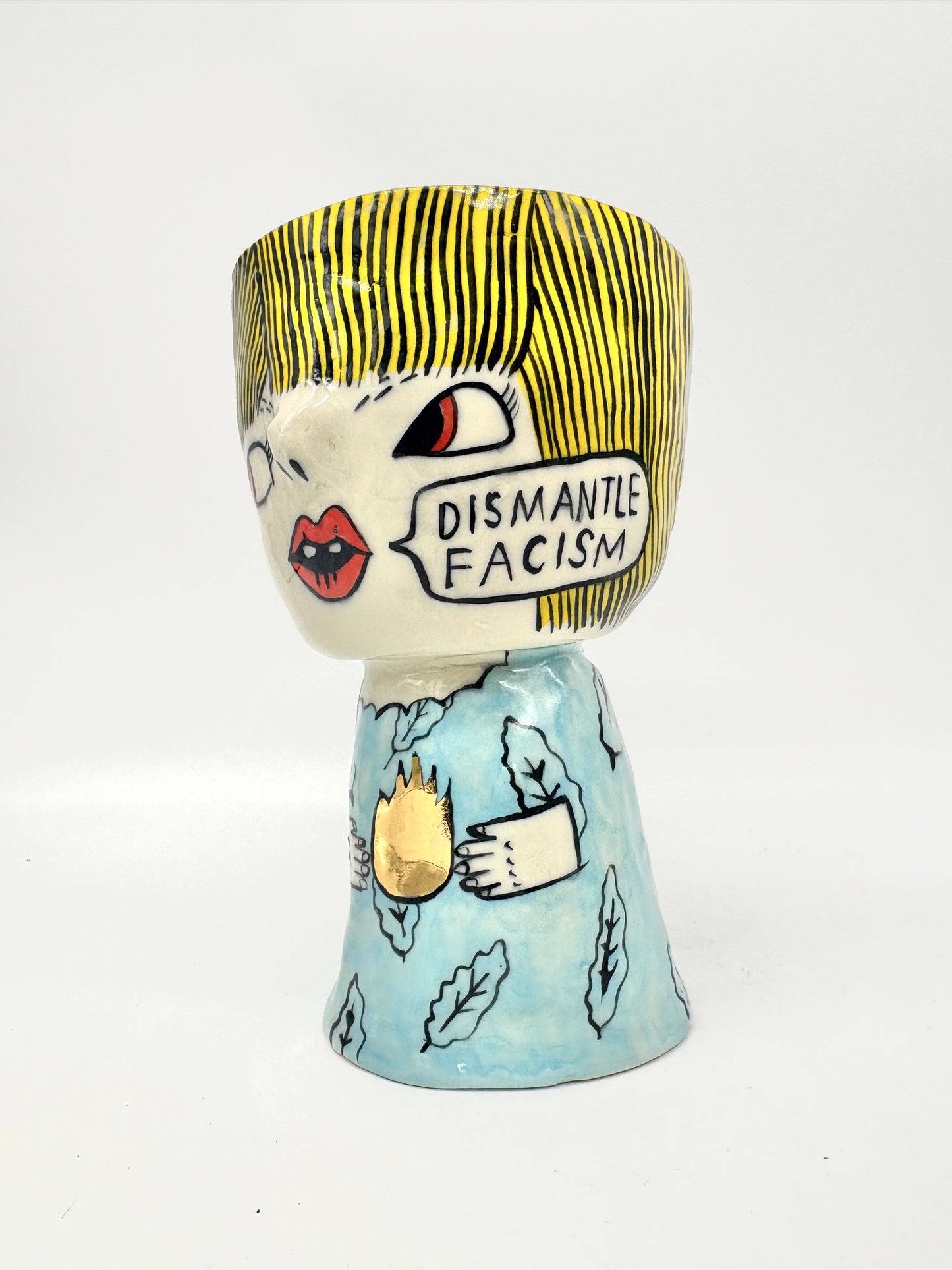 “Dismantle Facism”, diversity of tactics vessel