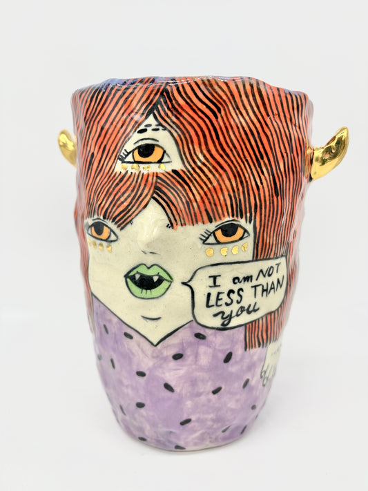 “I’m not less than you”, vessel