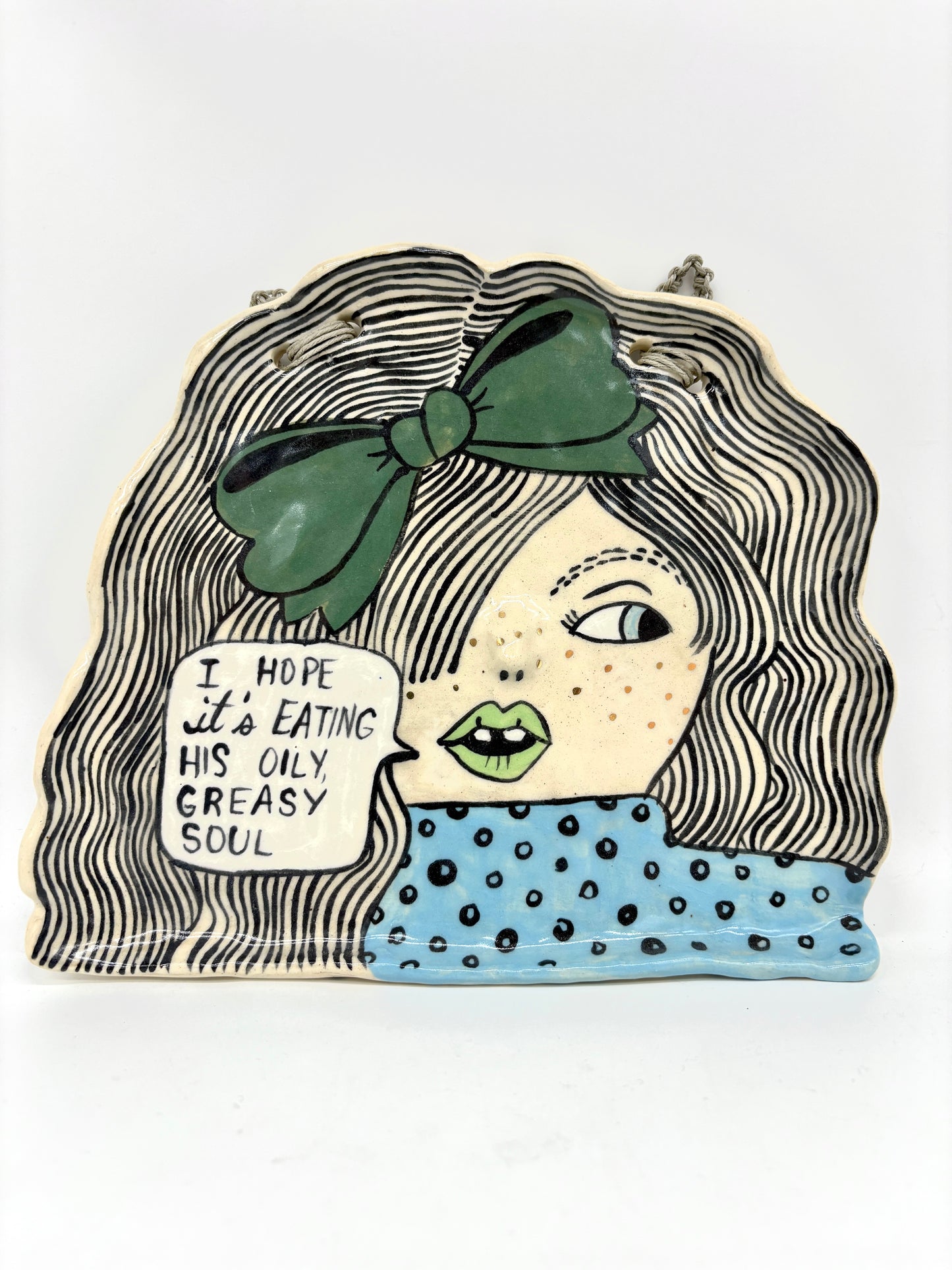 I hope It’s eating his greasy, oily soul