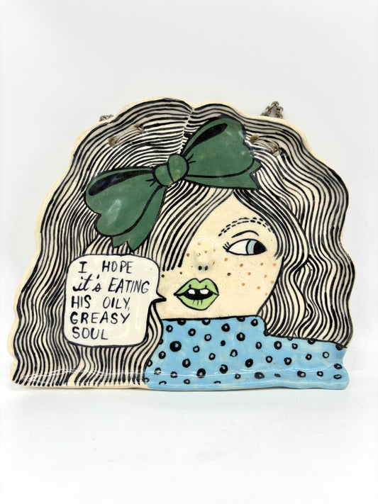 I hope It’s eating his greasy, oily soul