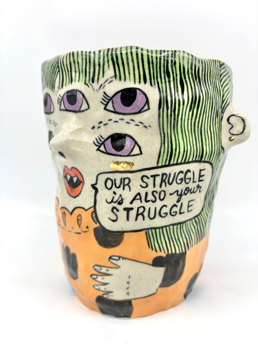 “Our struggle is also your struggle”, vessel